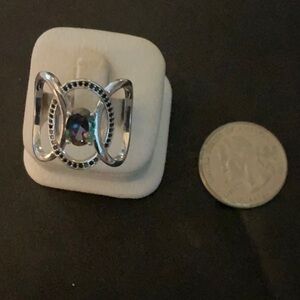 NWOT Elegant Sterling Mystic Topaz Ring (C646)